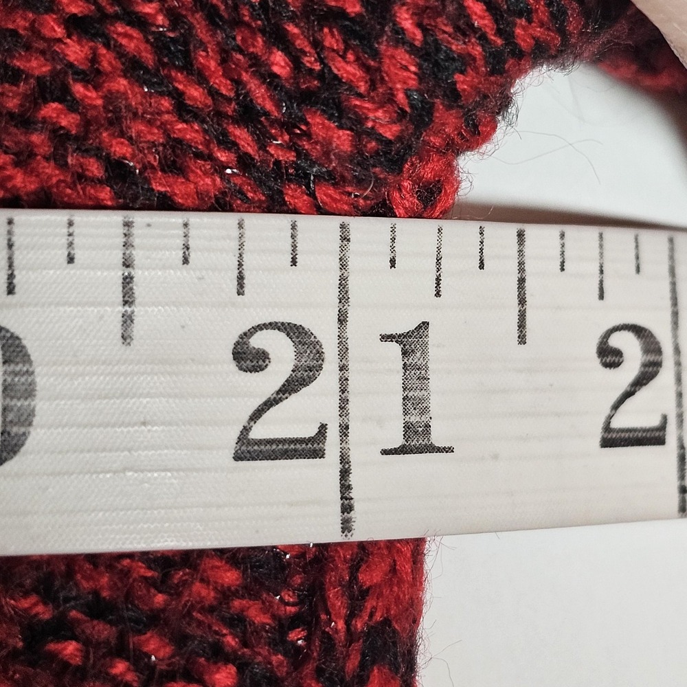 Karen Scott Sweater Womens Medium Red Cable Knit Pullover Crewneck Long Sleeve M - Picture 10 of 12
